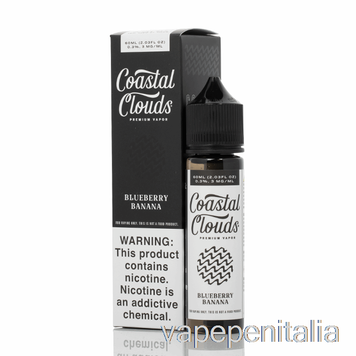 Scatola Vape Mod Banana Al Mirtillo - Coastal Clouds Co. -60 Ml 3 Mg
